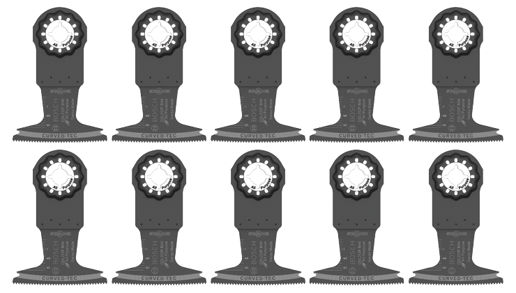 Bosch OSL212F-10 2-1/2 In. Starlock Oscillating Multi Tool Bi-Metal Plunge Cut Blade 10 pk.