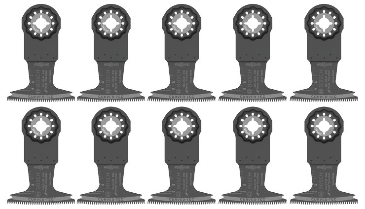 Bosch OSL212JF-10 2-1/2 In. Starlock Oscillating Multi Tool Bi-Metal Xtra-clean Clean Plunge Cut Blade 10 pk.