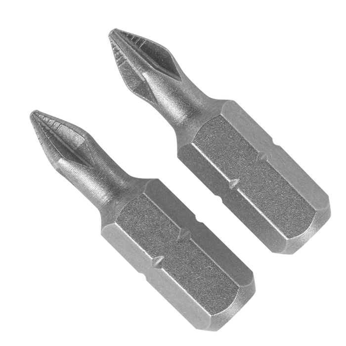 Bosch P1102 2 pc. 1 In. Phillips P1 Ribbed Insert Bits