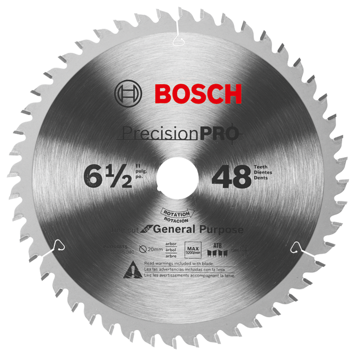 Bosch PRO648TS 6-1/2 In. 48-Tooth Precision Pro Series Track Saw Blade