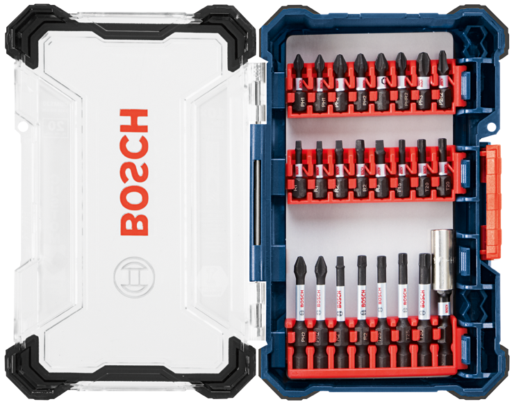 Bosch SDMS24 24 pc. Impact Tough Screwdriving Custom Case System Set