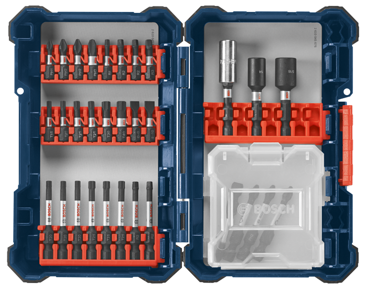 Bosch SDMS32 32 pc. Impact Tough Screwdriving Custom Case System Set