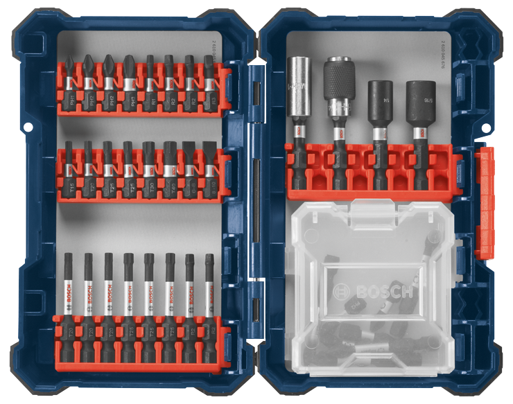 Bosch SDMS38 38 pc. Impact Tough Screwdriving Custom Case System Set