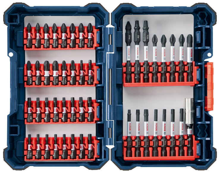 Bosch SDMS48 48 pc. Impact Tough Screwdriving Custom Case System Set