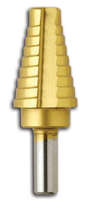 Bosch SDT7 9/16 In. to 1 In. Titanium-Coated Step Drill Bit