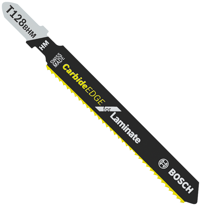 Bosch T128BHM1 3-5/8 In. 14 TPI Carbide-Strip Special for Laminates T-Shank Jig Saw Blade