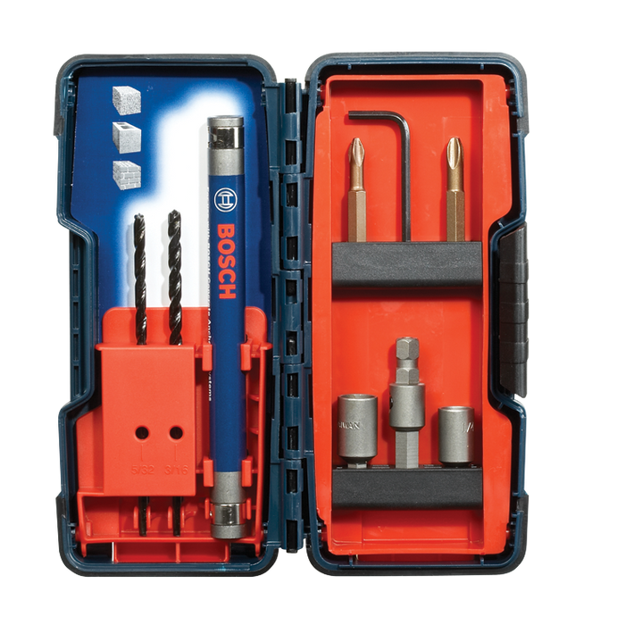 Bosch TC900 9 pc. Flat Shank Drill Bit Set