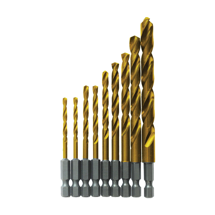 Bosch TI9IM 9 Pc. Impact Tough Titanium Drill Bit Set