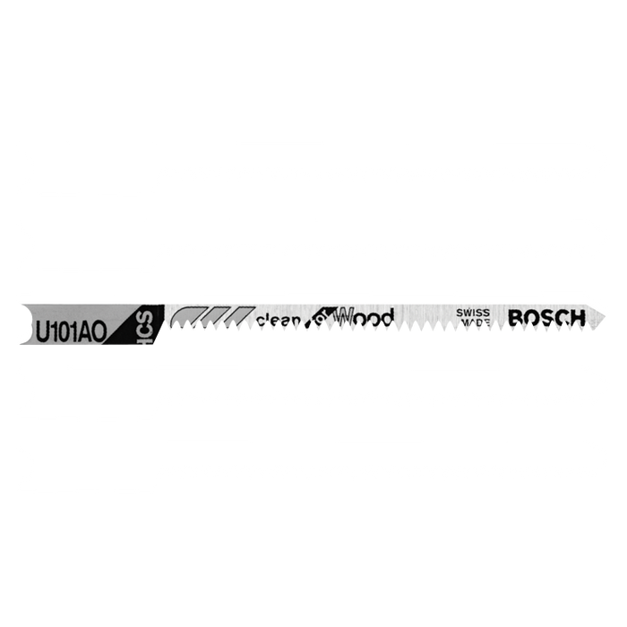 Bosch U101AO 5 pc. 3-1/4 In. 20 TPI Clean for Wood U-shank Jig Saw Blades