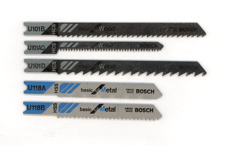 Bosch U502A5 5 pc. Assortment U-shank Jig Saw Blade Set for Wood and Metal