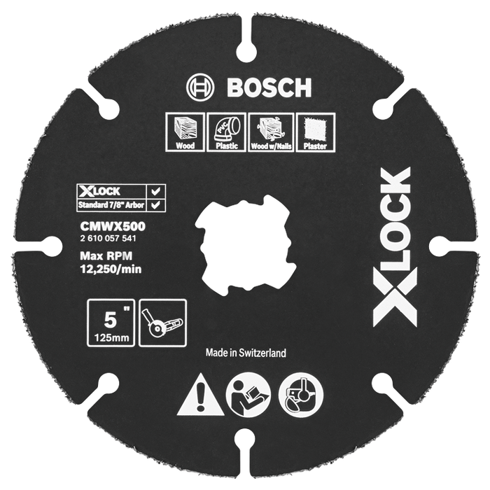 Bosch CMWX500 5 In. X-LOCK Carbide Multi-Wheel