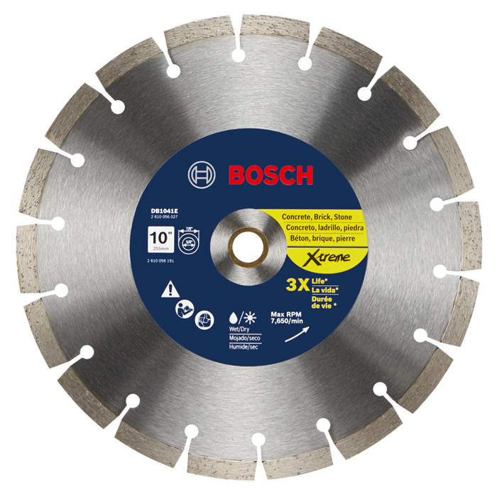 Bosch DB1041E 10 In. Xtreme Segmented Rim Diamond Blade