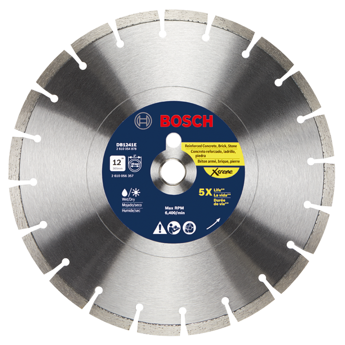 Bosch DB1241E 12 In. Xtreme Segmented Rim Diamond Blade