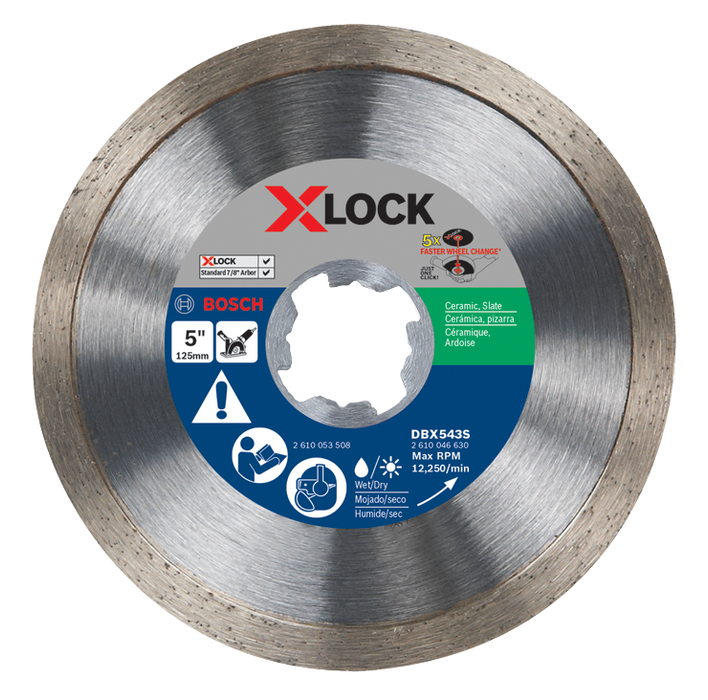 Bosch DBX543S 5 In. X-LOCK Continuous Rim Diamond Blade