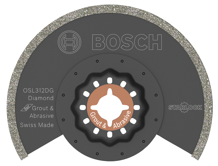 Bosch OSL312DG 3-1/2 In. Starlock Oscillating Multi Tool Diamond Grit Grout Blade