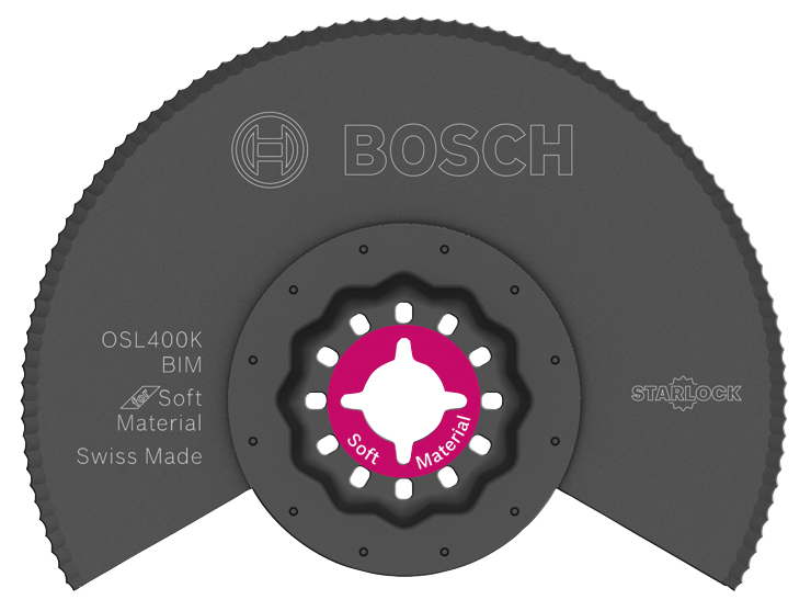 Bosch OSL400K 4 In. Starlock Oscillating Multi Tool Bi-Metal Serrated Knife Segmented Blade