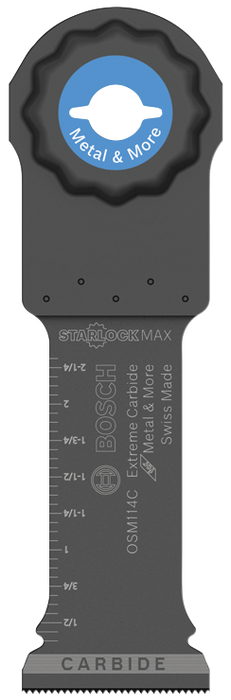 Bosch OSM114C 1-1/4 In. StarlockMax Oscillating Multi Tool Carbide Plunge Cut Blade