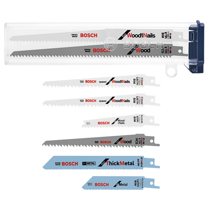 Bosch RSAP8PK 8 pc. All-Purpose Reciprocating Saw Blade Set