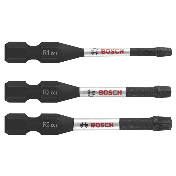 Bosch ITDSQV203 3 pc. Driven 2 In. Impact Square Power Bit Set