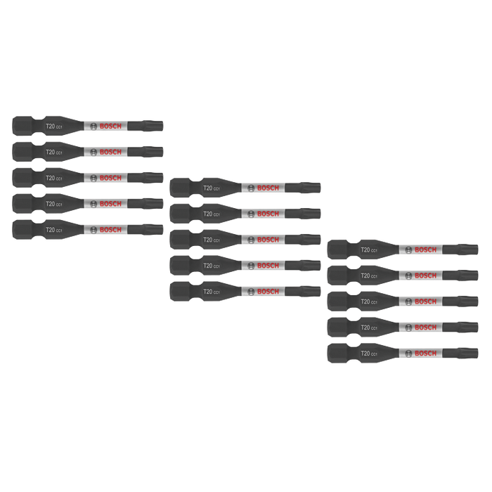 Bosch ITDT20215 15 pc. Driven 2 In. Impact Torx #20 Power Bits