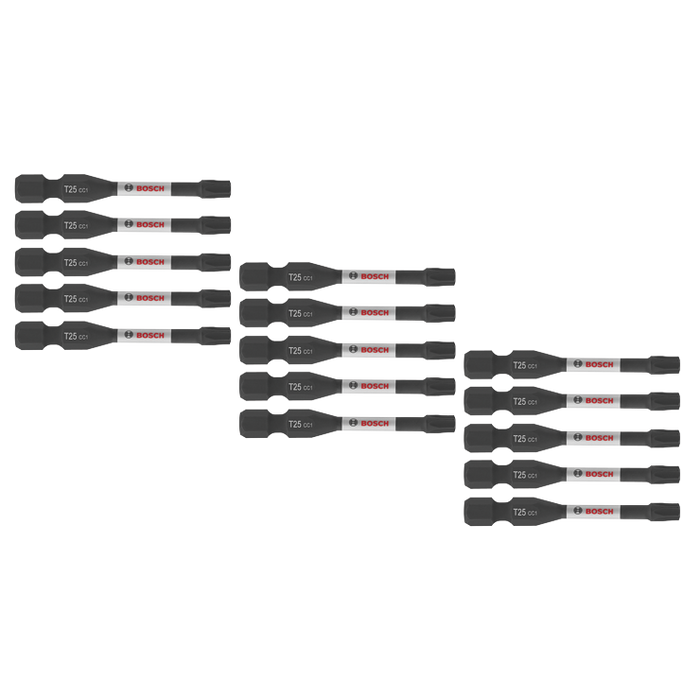 Bosch ITDT25215 15 pc. Driven 2 In. Impact Torx #25 Power Bits